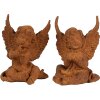 Clayre & Eef 6PR4070 Angel Decoration 9x8x12 cm Brown