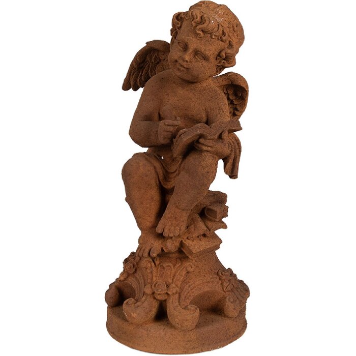 Clayre & Eef 6PR4071 Angel Decoration 16x16x36 cm Brown