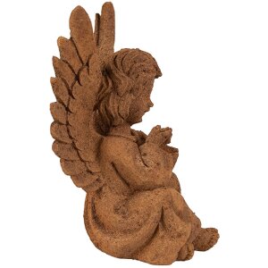 Clayre & Eef 6PR4074 Angel Decoration 11x9x15 cm Brown