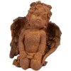 Clayre & Eef 6PR4076 Angel Decoration 9x7x11 cm Brown