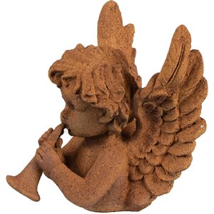 Clayre & Eef 6PR4077 Angel Decoration 11x11x12 cm Brown