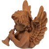 Clayre & Eef 6PR4077 Angel Decoration 11x11x12 cm Brown