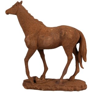 Clayre & Eef 6PR4078 Decoration Horse 21x7x21 cm Brown