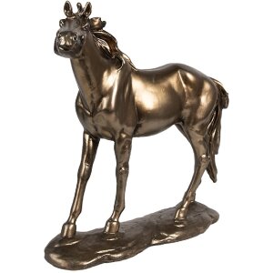 Clayre & Eef 6PR4080 Decorative Horse Brown 34x10x32 cm Elegant Design