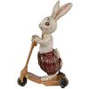 Clayre & Eef 6PR4082 Decorative Rabbit White Gold-coloured 15x9x25 cm