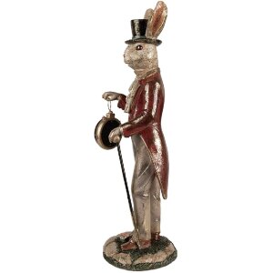 Clayre & Eef 6PR4084 Decorative Rabbit White Gold...