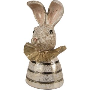 Clayre & Eef 6PR4085 Rabbit Decoration 10x10x20cm...