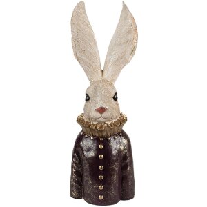 Clayre & Eef 6PR4089 Decorative Rabbit White Gold...