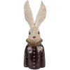 Clayre & Eef 6PR4089 Decorative Rabbit White Gold 16x14x42 cm