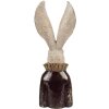 Clayre & Eef 6PR4089 Decorative Rabbit White Gold 16x14x42 cm