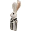 Clayre & Eef 6PR4090 Decorative Rabbit 16x14x42 cm White Black