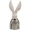 Clayre & Eef 6PR4090 Decorative Rabbit 16x14x42 cm White Black