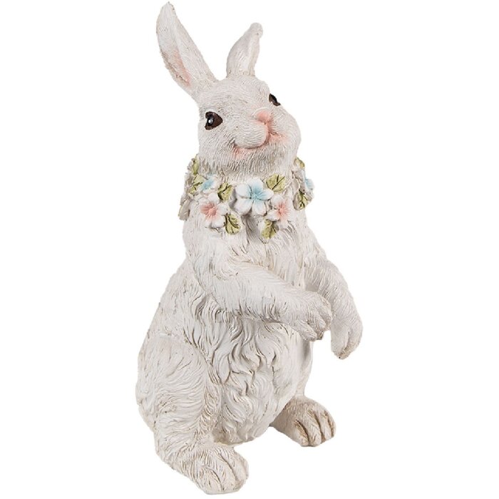 Clayre & Eef 6PR4092 Decorative Rabbit White 12x9x20 cm