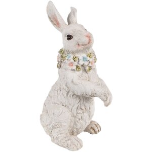 Clayre & Eef 6PR4092 Decorative Rabbit White 12x9x20 cm