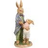 Clayre & Eef 6PR4094 Decoration Rabbit 9x9x21 cm Brown