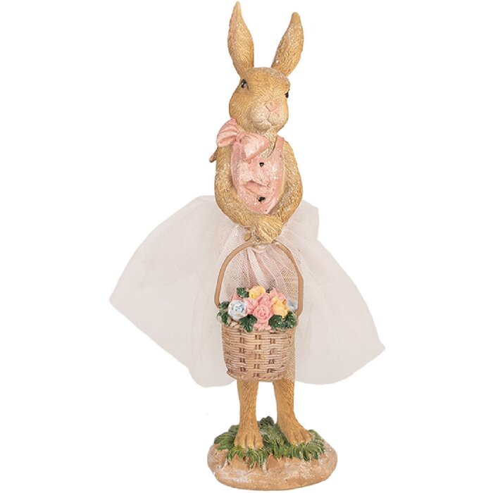 Clayre & Eef 6PR4096 Decorative Rabbit Brown 7x6x21 cm