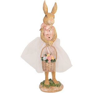 Clayre & Eef 6PR4096 Decorative Rabbit Brown 7x6x21 cm