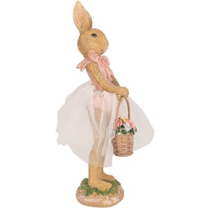 Clayre & Eef 6PR4096 Decorative Rabbit Brown 7x6x21 cm