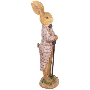 Clayre & Eef 6PR4097 Decorative Rabbit Brown 7x6x21 cm