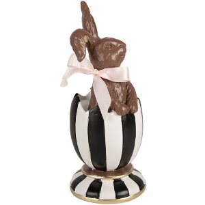 Clayre & Eef 6PR4100 Decorative Rabbit in an Egg...