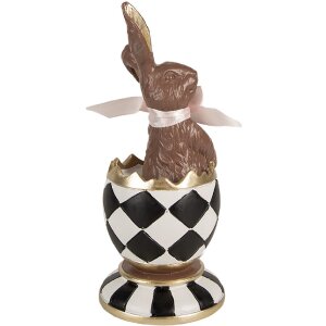 Clayre & Eef 6PR4102 Decorative Rabbit in an Egg...