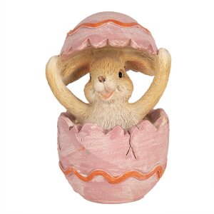 Clayre & Eef 6PR4107 Decoration Rabbit in an egg...