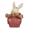 Clayre & Eef 6PR4115 Decorative Rabbit Beige Pink 11x11x17cm