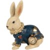 Clayre & Eef 6PR4117 Rabbit Decoration 27x17x29 cm Beige Blue