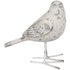 Clayre & Eef 6PR4122 Decorative Bird 15x7x14 cm Grey...