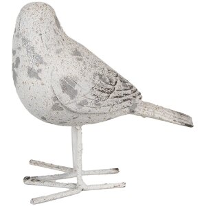 Clayre & Eef 6PR4122 Decorative Bird 15x7x14 cm Grey - Stylish Home Accessory