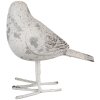 Clayre & Eef 6PR4122 Decorative Bird 15x7x14 cm Grey - Stylish Home Accessory