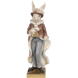 Clayre & Eef 6PR4128 Rabbit Decoration 10x8x30 cm...