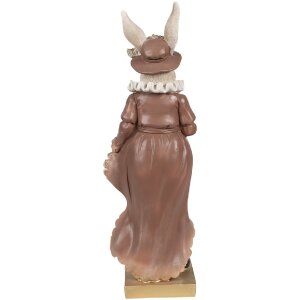 Clayre & Eef 6PR4128 Rabbit Decoration 10x8x30 cm Beige Brown