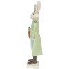 Clayre & Eef 6PR4131 Decorative Rabbit Beige Green 7x6x23 cm