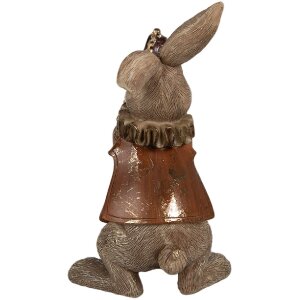 Clayre & Eef 6PR4143 Decorative Rabbit 10x8x13 cm Brown