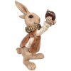 Clayre & Eef 6PR4144 Decorative rabbit 21x17x30 cm Brown - decorative figure