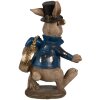 Clayre & Eef 6PR4149 Decorative Rabbit 9x7x14 cm Brown Blue