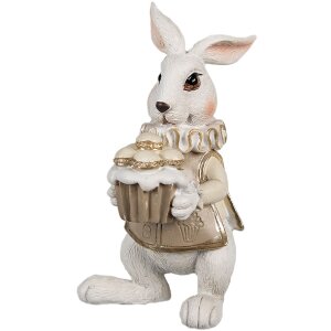 Clayre & Eef 6PR4152 Decorative Rabbit White Brown...