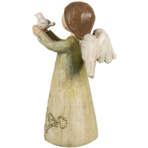 Clayre & Eef 6PR4981 Decoration Angel Green 7x6x12 cm