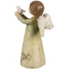 Clayre & Eef 6PR4981 Decoration Angel Green 7x6x12 cm