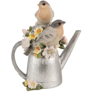 Clayre & Eef 6PR4982 Birds on Watering Can Decoration...