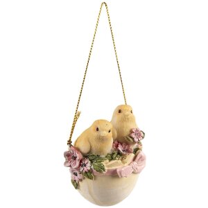 Clayre & Eef 6PR4983 Chick decoration hanger 5x5x7 cm...