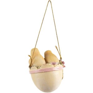 Clayre & Eef 6PR4983 Chick decoration hanger 5x5x7 cm...