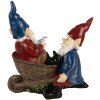 Clayre & Eef 6PR4984 Decorative gnome 21x10x23 cm in blue & red