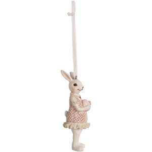 Clayre & Eef 6PR4988 Decorative Hanger Rabbit 4x4x10...