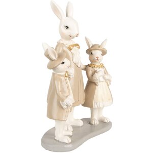 Clayre & Eef 6PR4994 Rabbit Decoration White Brown...