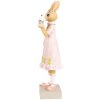 Clayre & Eef 6PR5003 Decorative rabbit 9x8x28 cm in brown pink