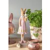 Clayre & Eef 6PR5003 Decorative rabbit 9x8x28 cm in brown pink