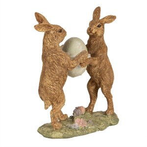 Clayre & Eef 6PR5008 Decorative Rabbit Brown 11x5x13 cm