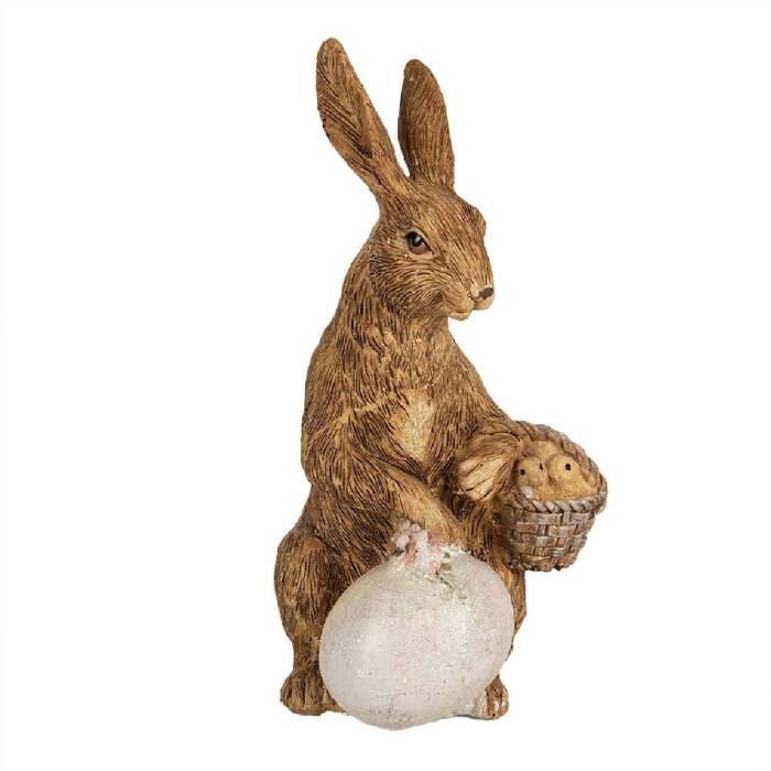 Clayre & Eef 6PR5009 Decorative Rabbit Brown 9x7x14 cm